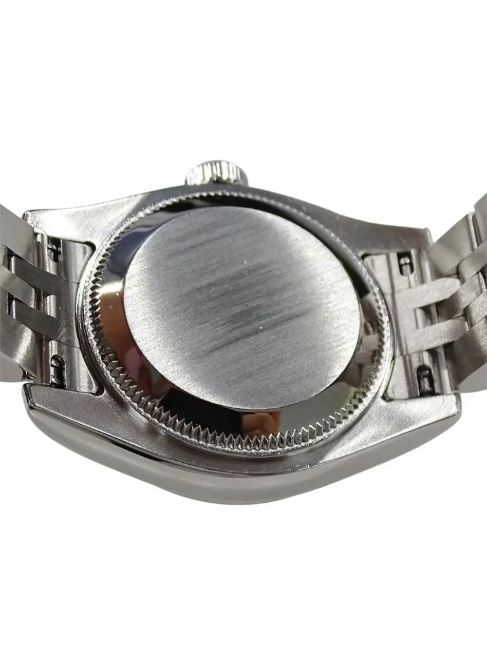 Rolex Datejust D Number Watch Shell Automatic Winding at Stainless Steel White